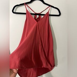 Elegant Mahina Rust Red Women's Top- Small